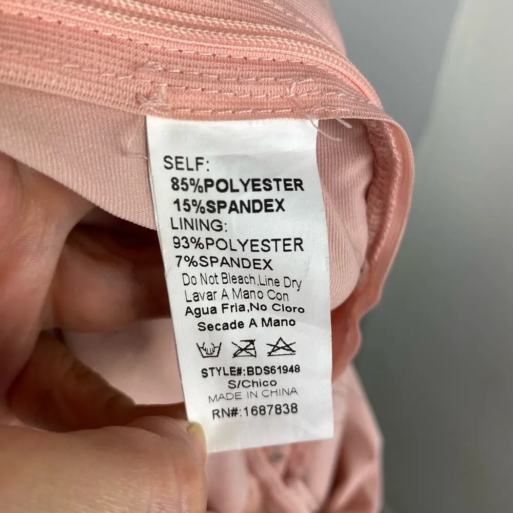 NEW Pink Boutique Embellished Sheer Mesh Bodycon Dress Small - Image 10