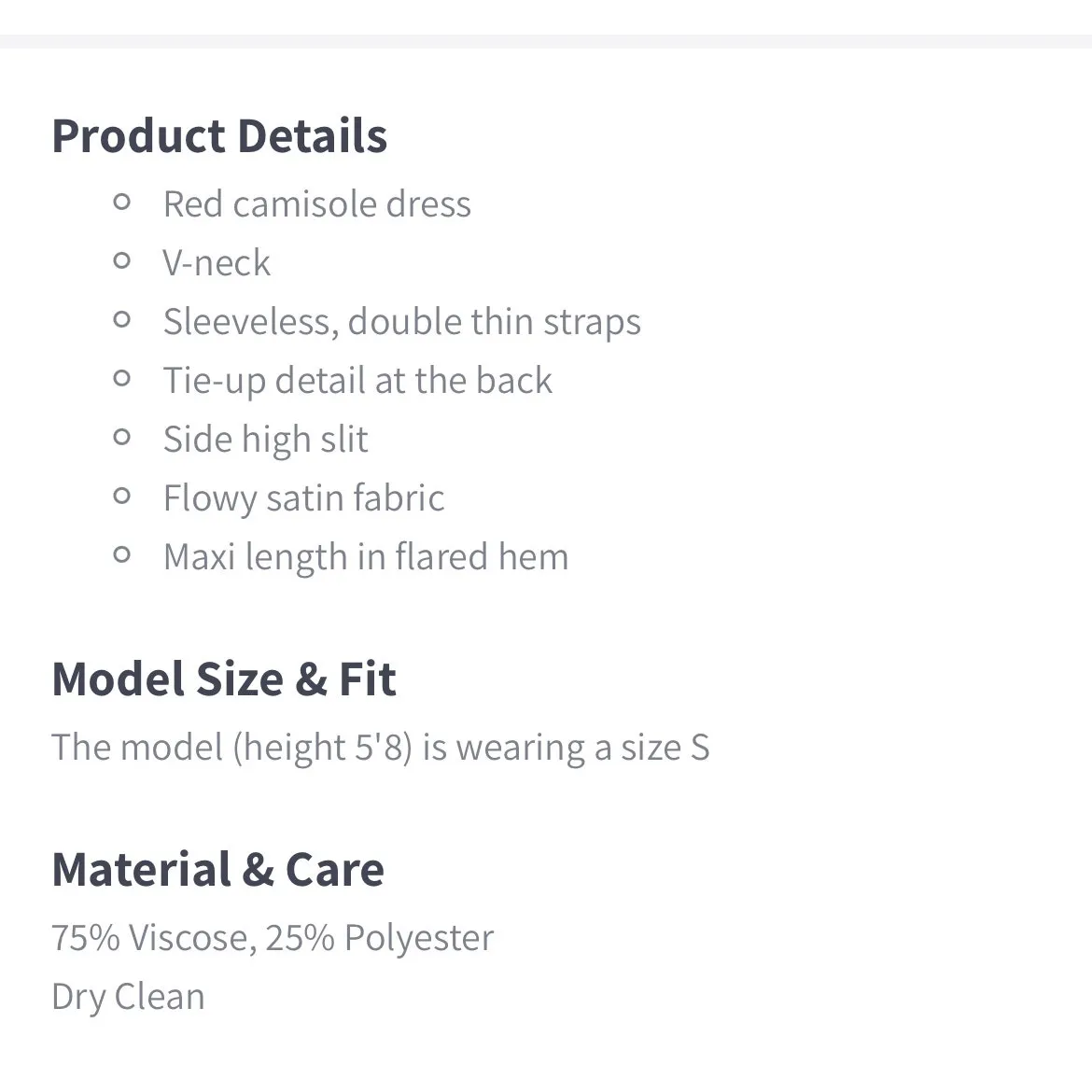 Mango Red Satin Strappy Slip Maxi Long Dress Holiday Party Event Womens 8 New - Image 16