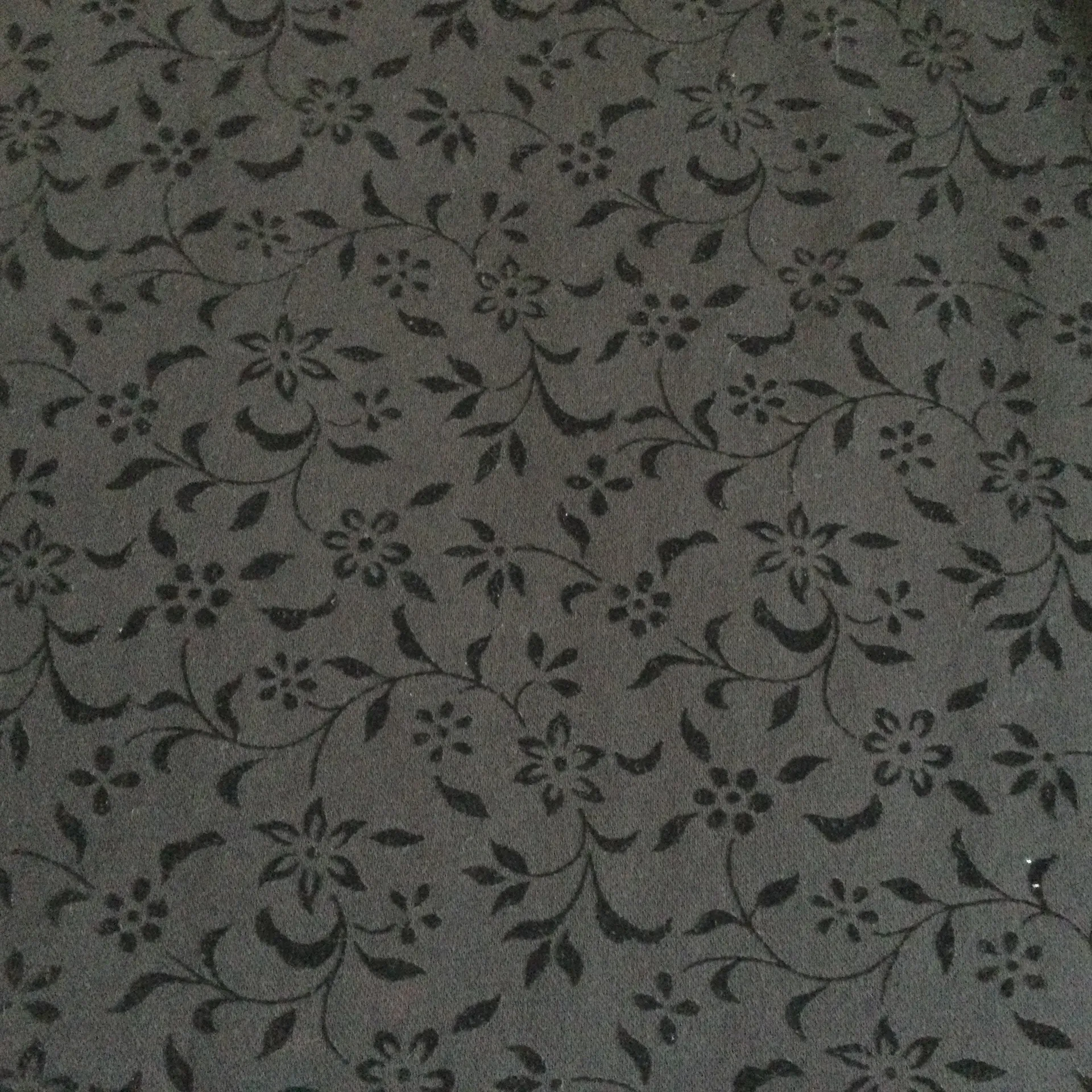 Vintage AT Denim Velvet Design Black Stretch Skirt - Sz 12 - Image 8