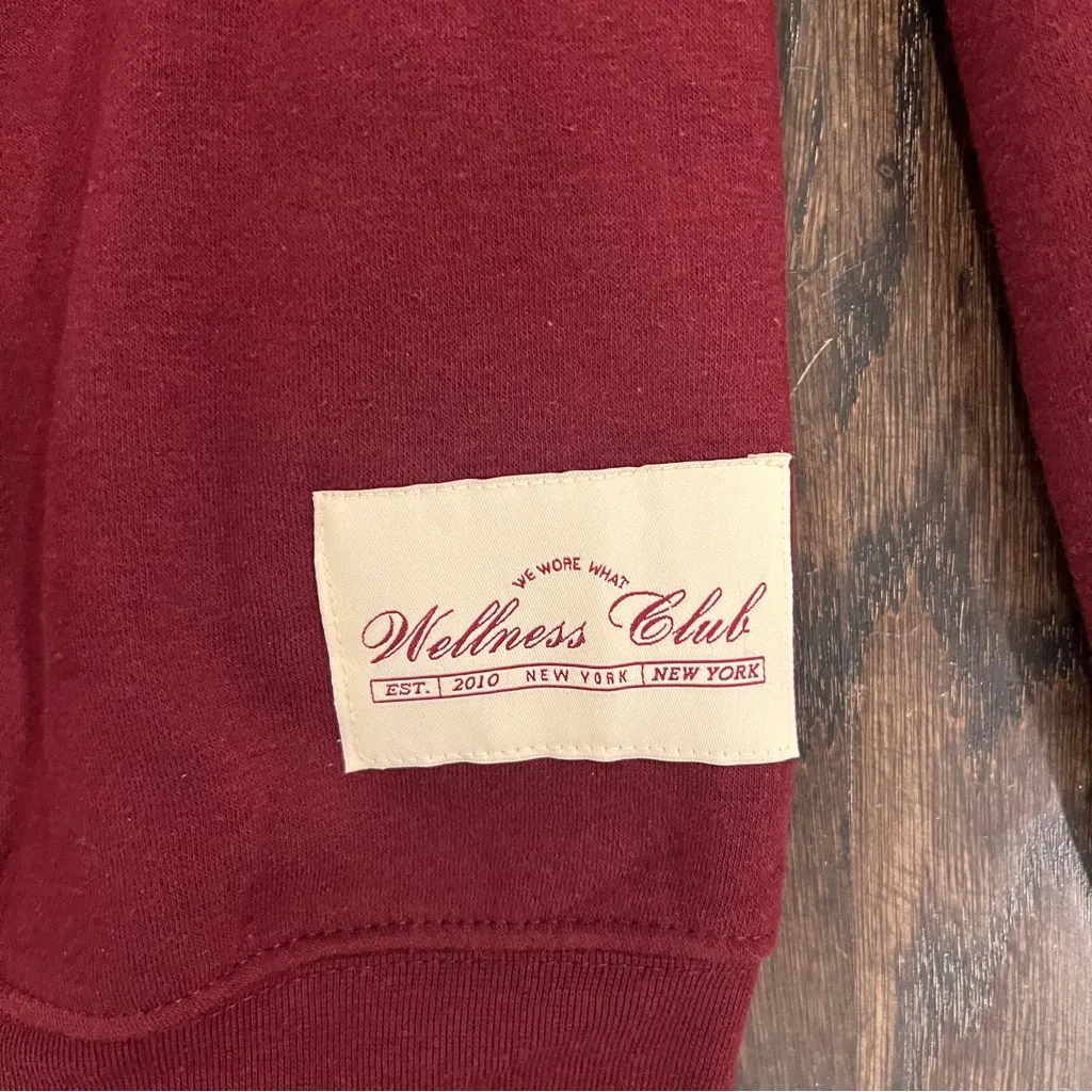 We Wore What NWT  Deep Red Crewneck Sweatshirt - Image 3