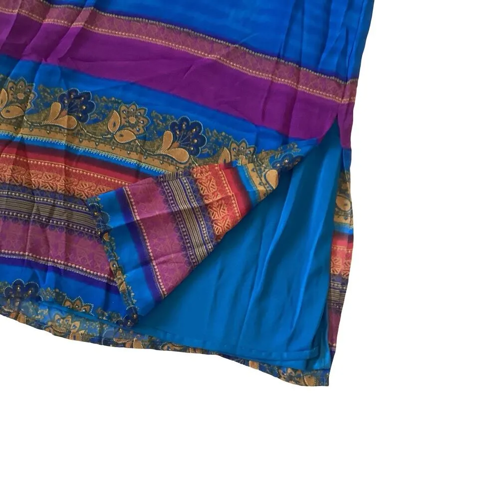 Vintage Gabrielle Maxi Tank Dress Blue Size 6 - Image 4