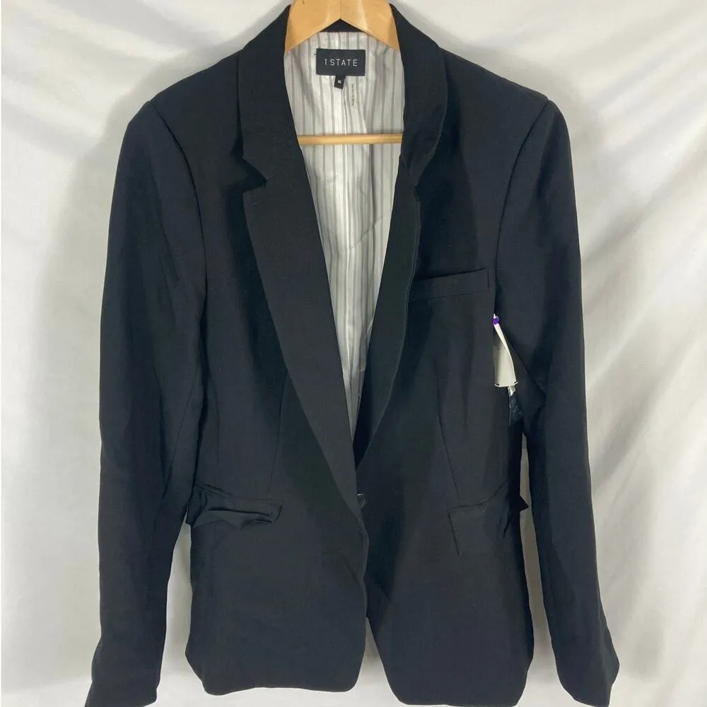 1.STATE One-button Blazer In Black Size 16 - Image 2