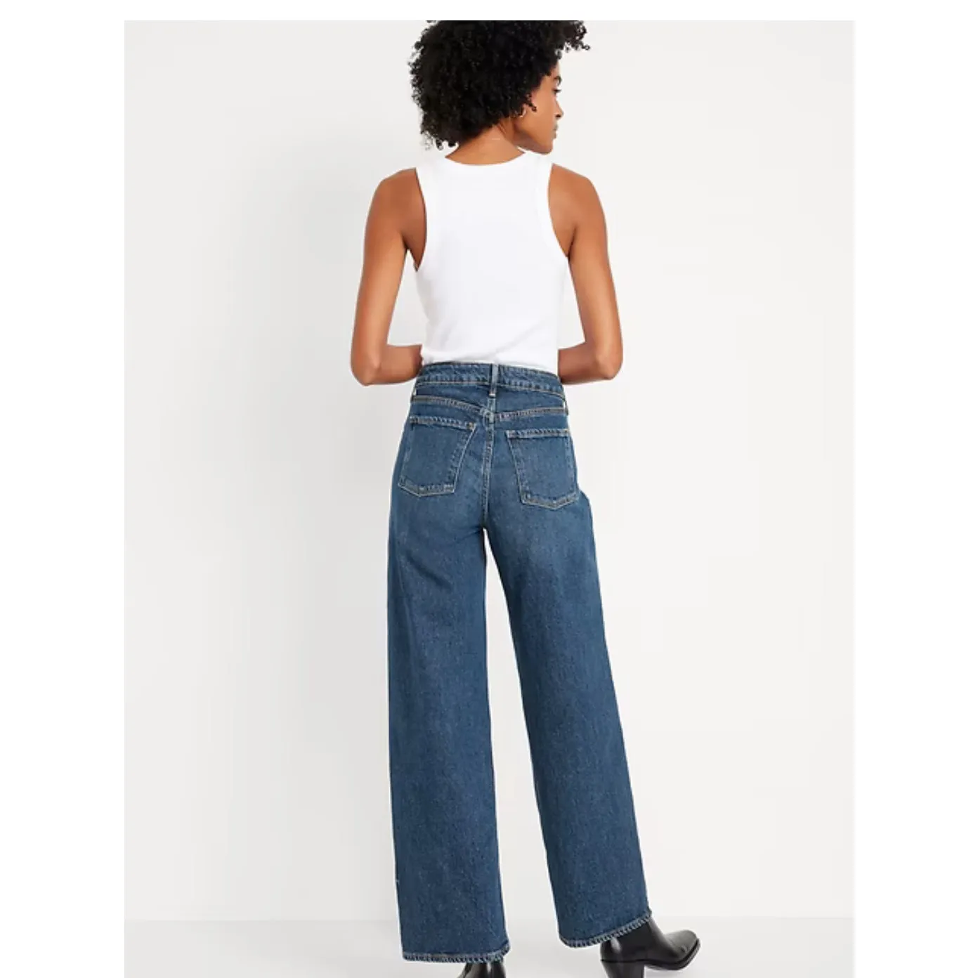 Brand New Old Navy Women's Size 0 Higher High Rise Flared Leg Jeans Blue - Image 2