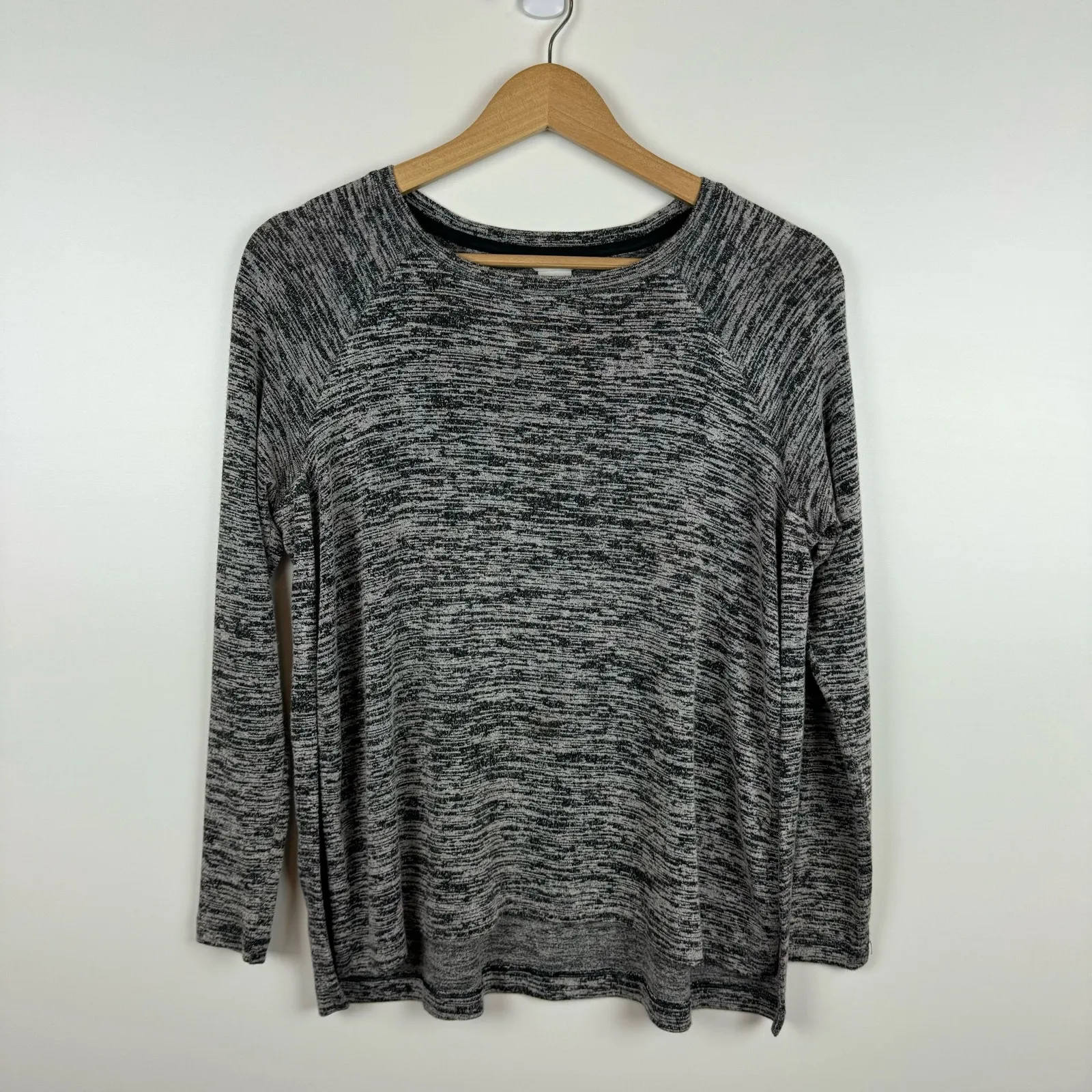 Club Monaco Womens Black Striped Pullover Crew Neck Sweater Sz XS | Minimalist - Image 4