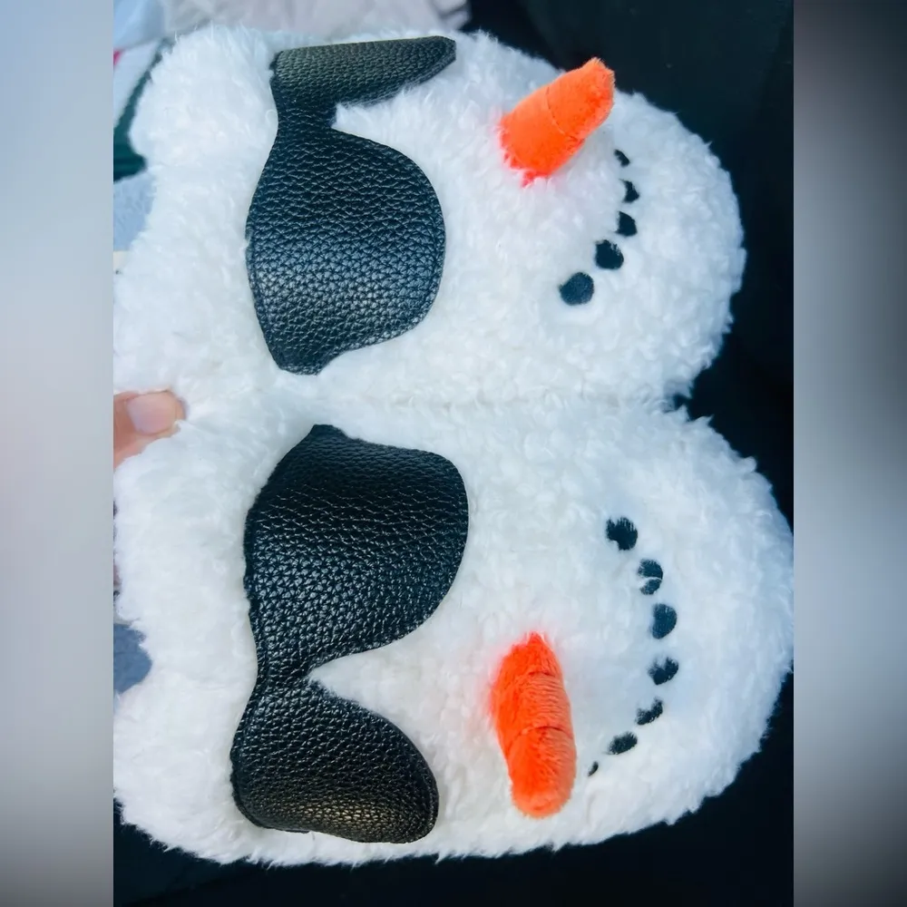 Dearfoams Cozy Comfort Unisex Critter Snowman Scuff Slippers women’s 9 - Image 7