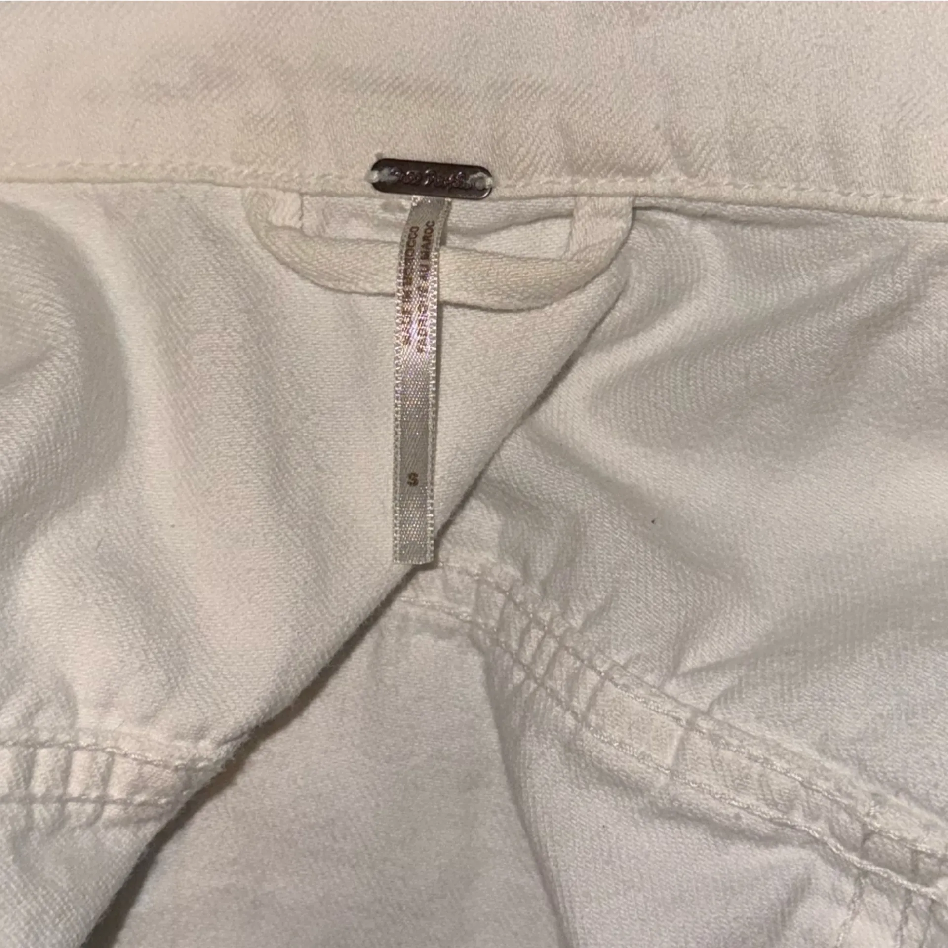 FREE PEOPLE denim jean jacket size small - Image 5