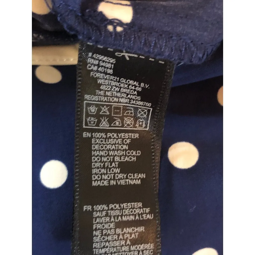 Forever 21 Romper~ Blue ~ Adjustable Spaghetti Straps ~ Size Sm - Image 7