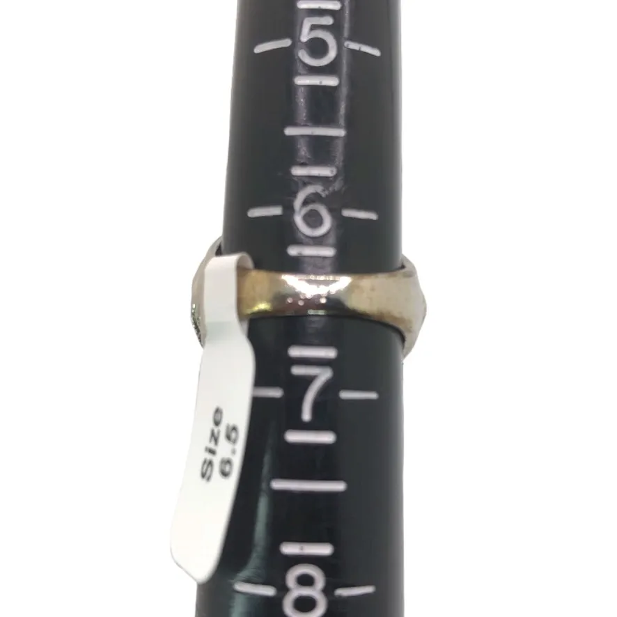 Silver Boho Ring with Light Blue Stone - Image 7