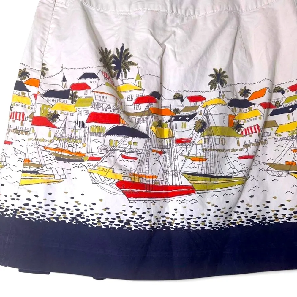 Eddie Bauer Sail boat pleated 100% cotton nautical boating sail size 14 - Image 6