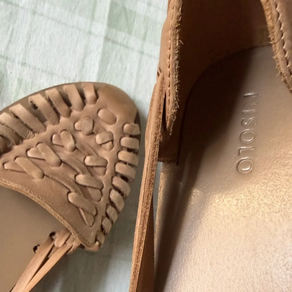Nisolo Light Brown Woven Loafers Tan Size 7 - Image 6