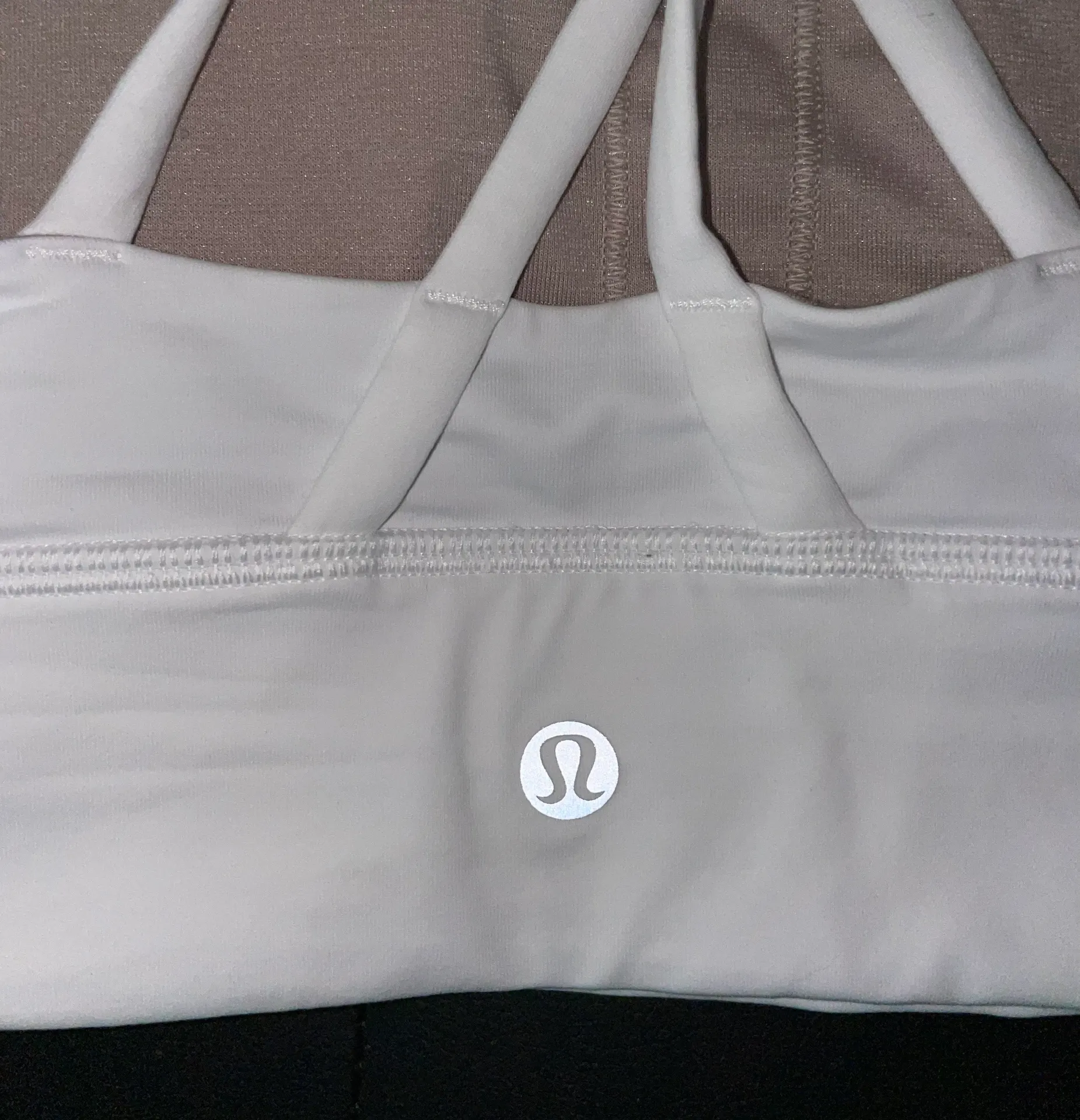 Lululemon White Sports Bra - Image 3