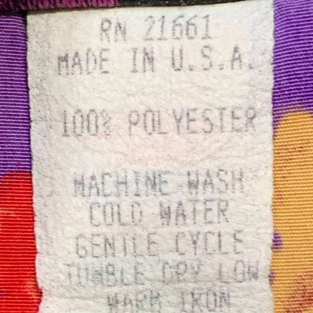 Vintage Maggie Sweet Shirt Multicolor Vertical Striped Tribal Print Button Down Purple Size 2X - Image 8