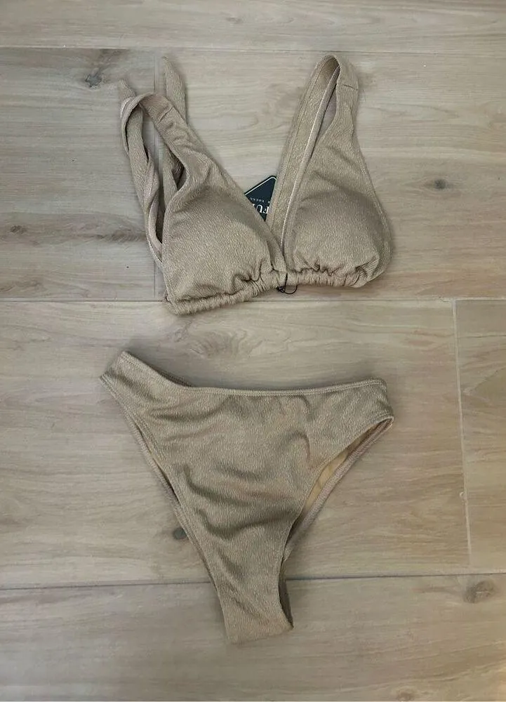 NEW ZAFUL Bikini Set High Waisted Plunge Bikini 2 Pc Bathing Suit 4 - Image 3