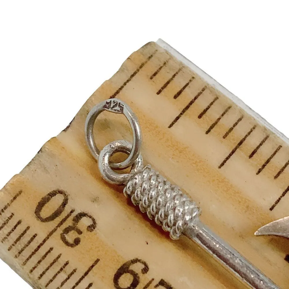 Vintage Minoan Double Head Axe Ancient Greek 925 Sterling Silver Vikings Pendant - Image 8