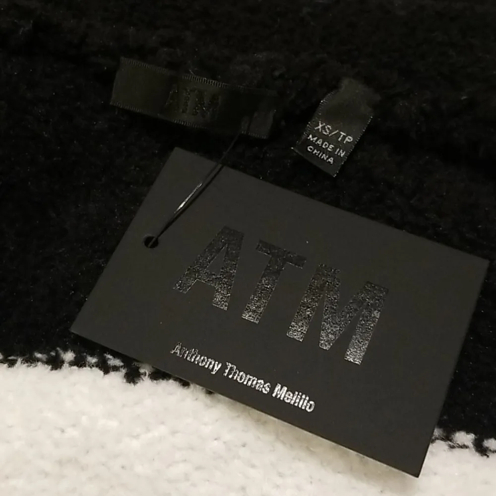 💕ATM💕 Chenille Bold Stripe Hoodie Sweatshirt Size XS - Image 16