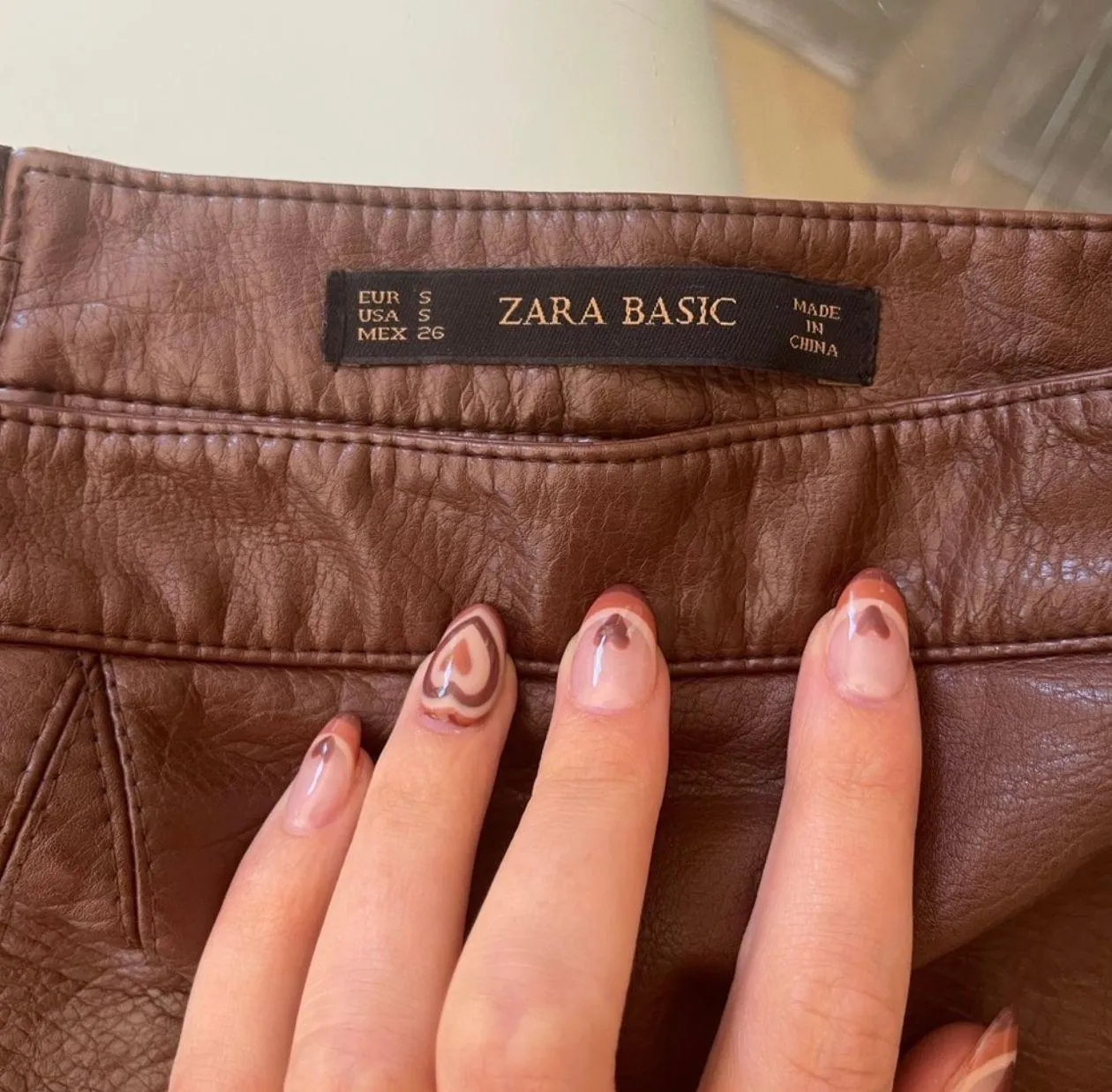 ZARA Faux Leather Skirt - Image 6