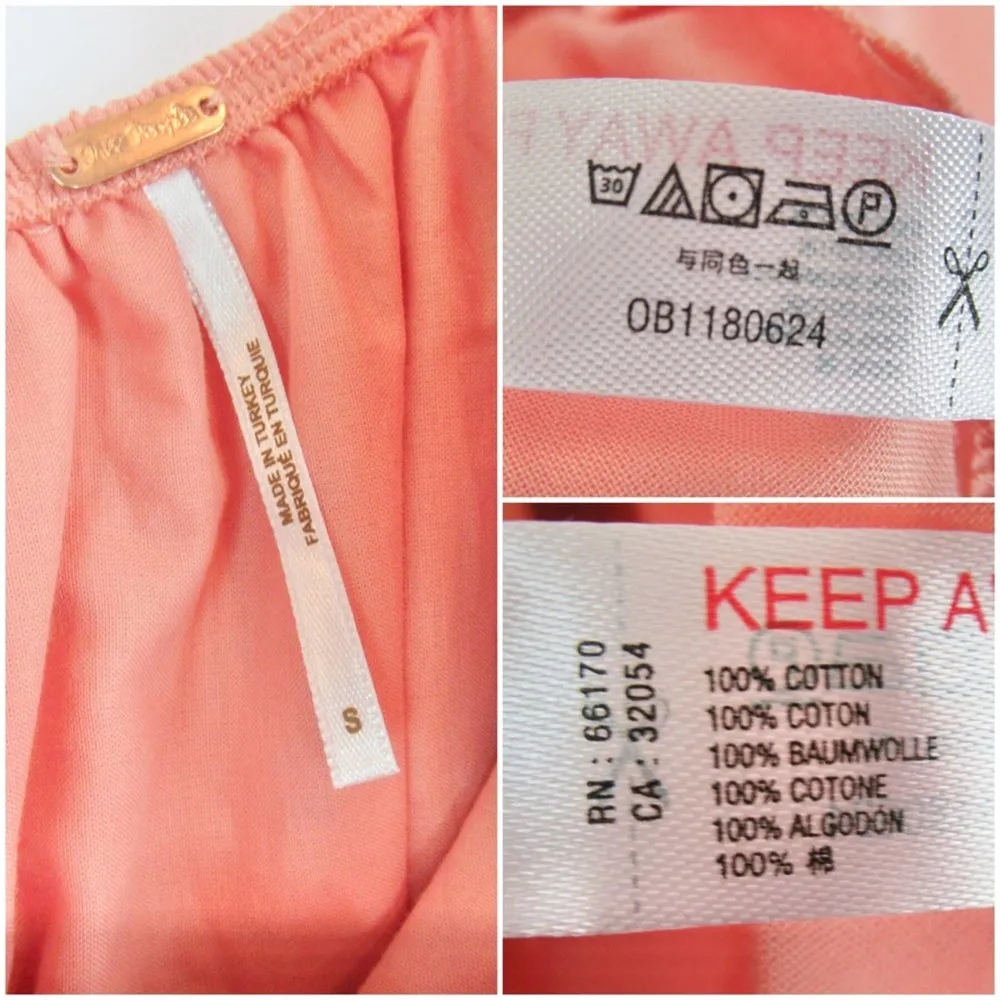 Free People Lovers Lane One-Shoulder Eyelet Minidress Women's Small NWT - Image 7