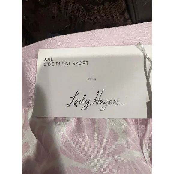 NWT‎ LADY HAGEN Pink SHELLS Skort  Size 2XL - Image 3