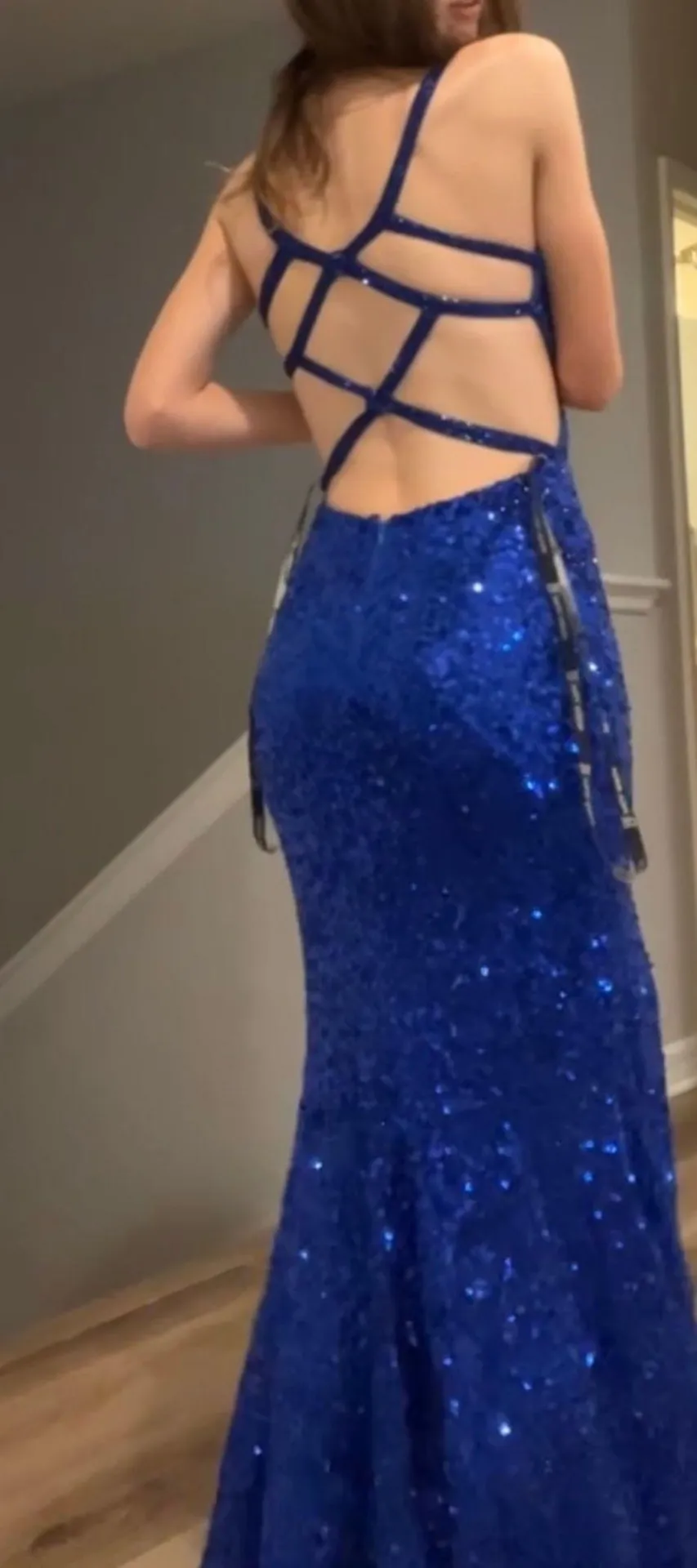 Paul Rekhi prom dress Blue Size 0 - Image 3