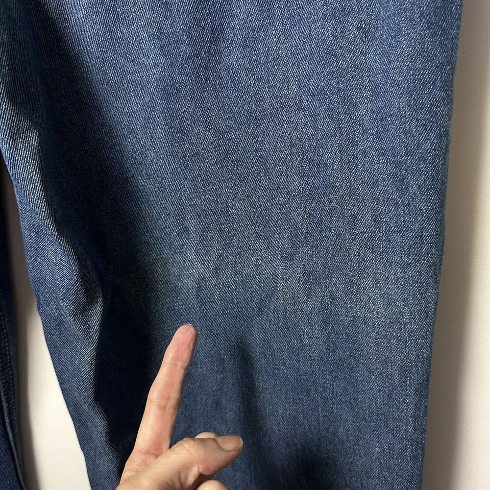 RSQ Jeans Womens 32 Dark Wash Carpenter Wide Leg Baggy Skater Grunge Hip Hop - Image 9