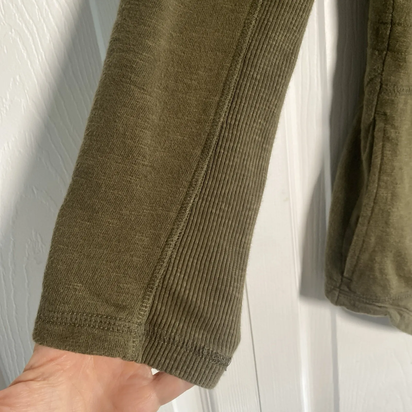 Prana Womens Small Green Full Zip Jacket Gorpcore Organic Cotton - Image 5