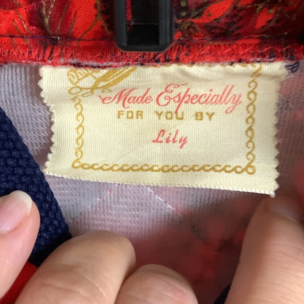 Vintage Red & Blue Kimono Style Jacket Size M Size M - Image 2