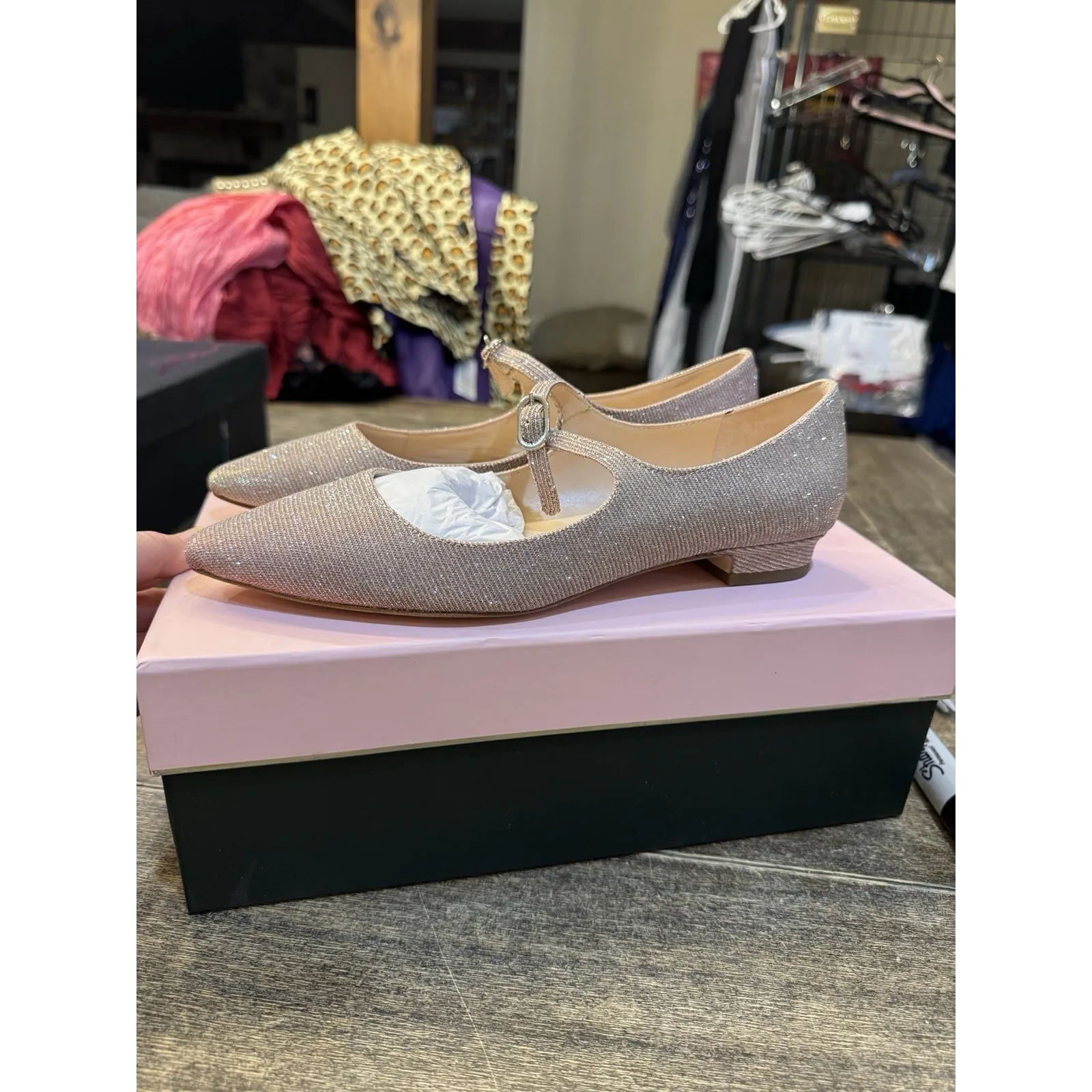 Kate Spade‎ New York Womens Shoes Mallory Pointed Toe Flats Size 6.5 Mary Jane - Image 2