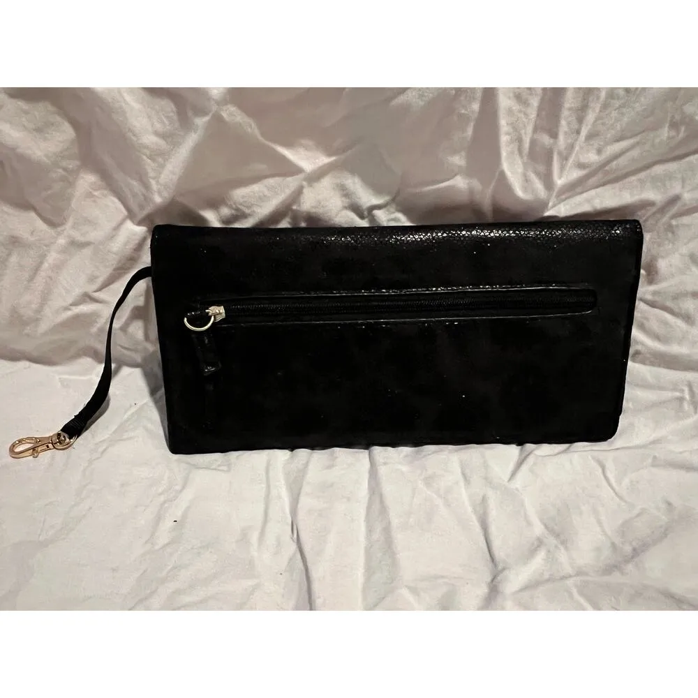 Tahari Tri-Fold Black Clutch Wallet - Image 4
