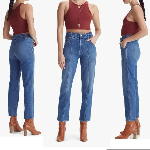 MOTHER SUPERIOR The Springy Ankle High Rise Straight Size 32 Cowboys Don’t Cry Blue - Image 2