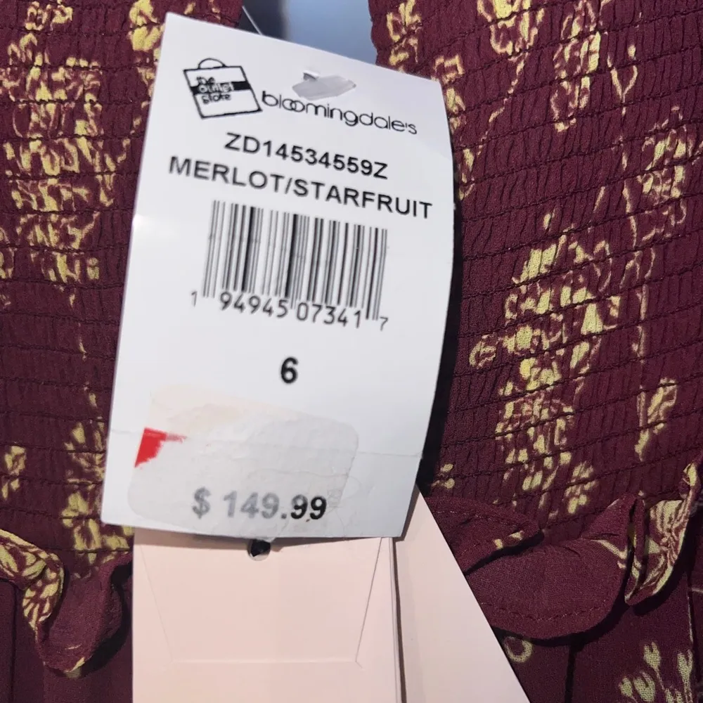 CINQ A SEPT Zola Dress in Merlot/Starfruit NWT Size 6 Red - Image 7