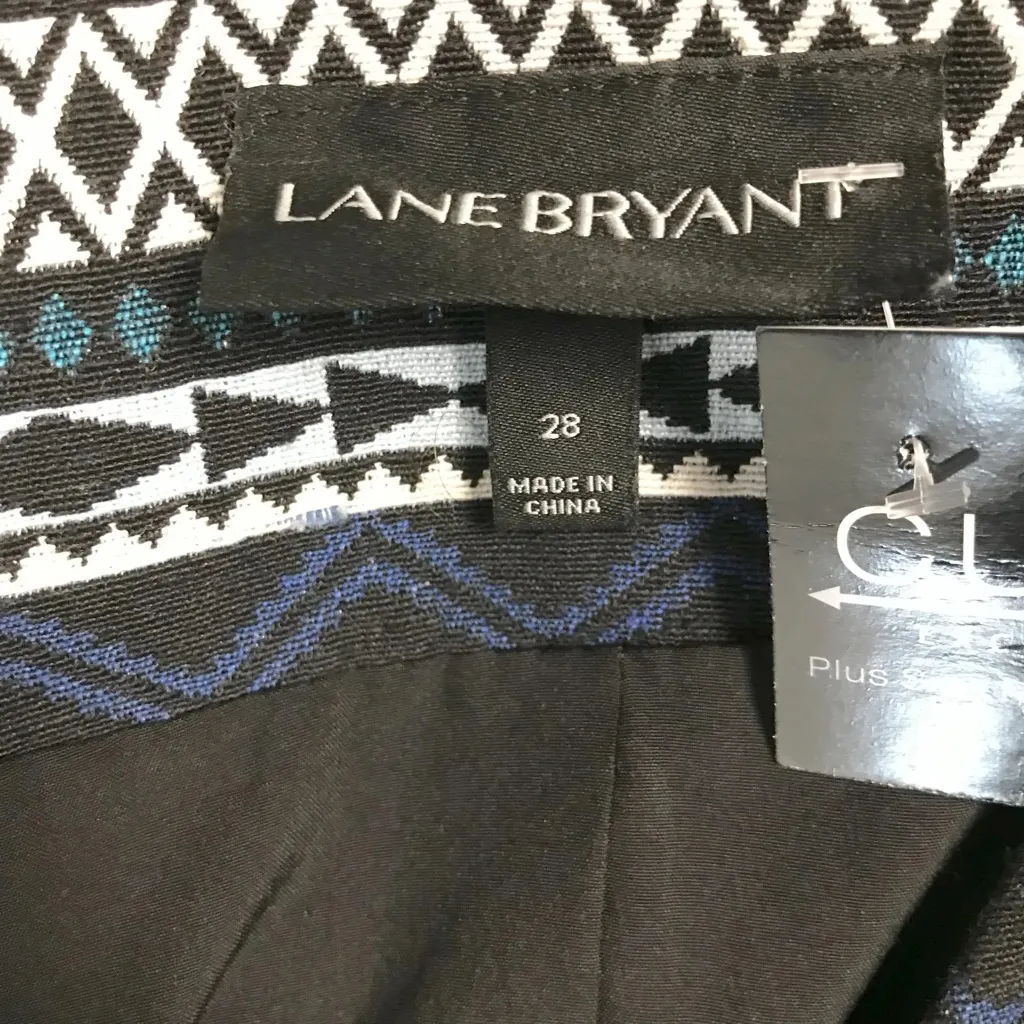 Lane Bryant Aztec Jacquard Moto Jacket - Size 28 - Image 6