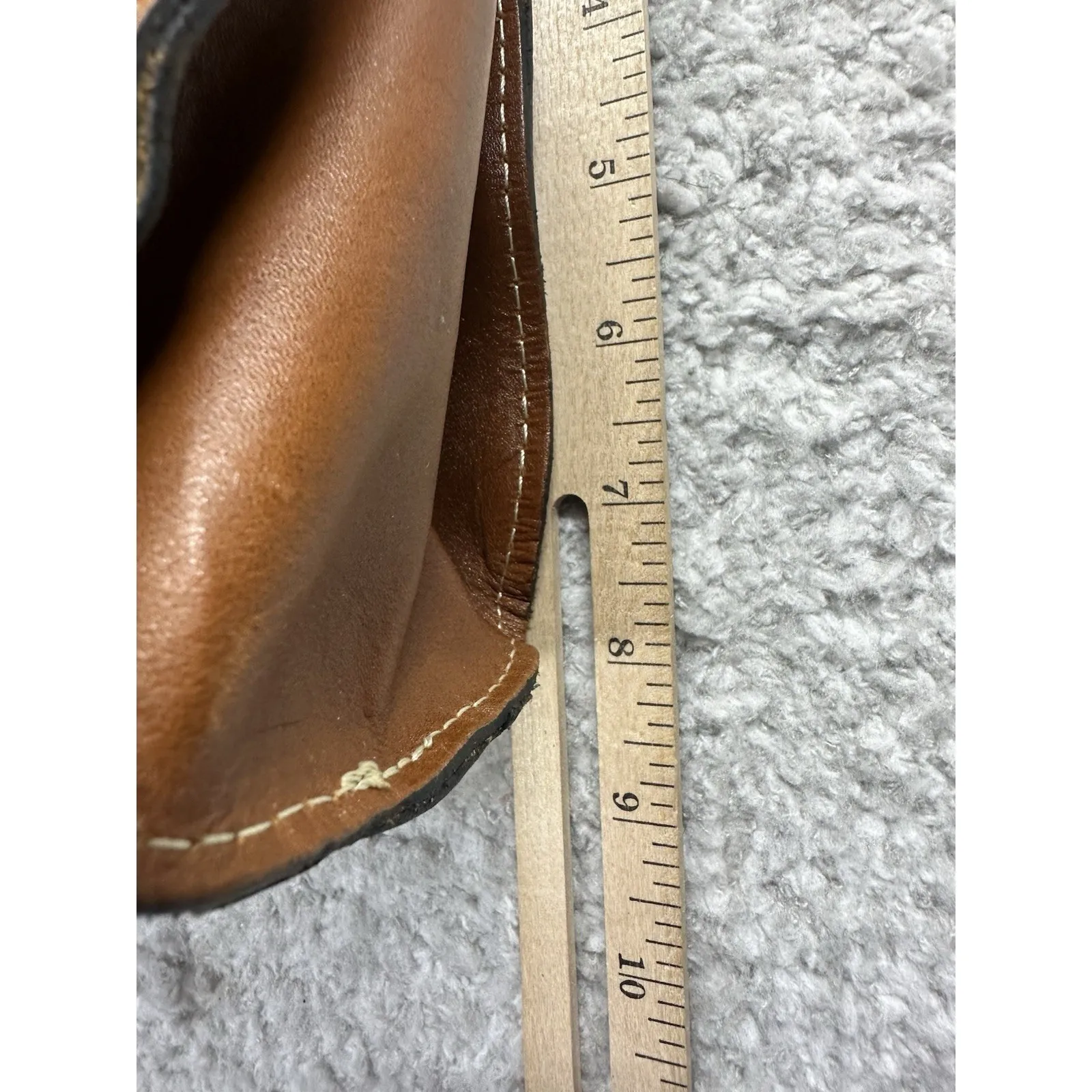 Patricia Nash Heritage Rienzo Tan Leather Tab Top Shoulder Bag Purse Clean - Image 15