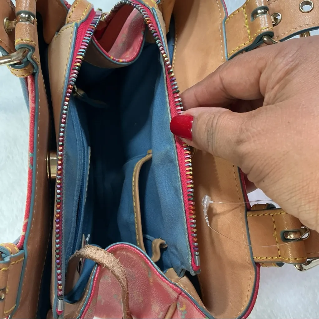 Dooney & Bourke Multicolor Signature Satchel - Image 8