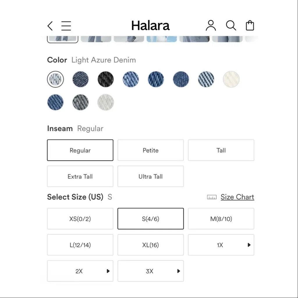 NWT HALARA Flex™ Asymmetric Low Rise Zipper Pockets Baggy Wide Leg Jean - Image 13