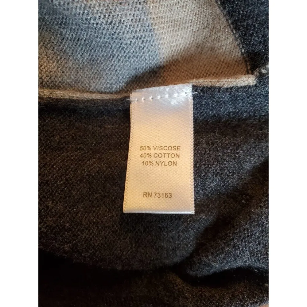 Spense Women's Gray Viscose Round Neck Long Sleeve Knee Length Dress Size Small - Image 10