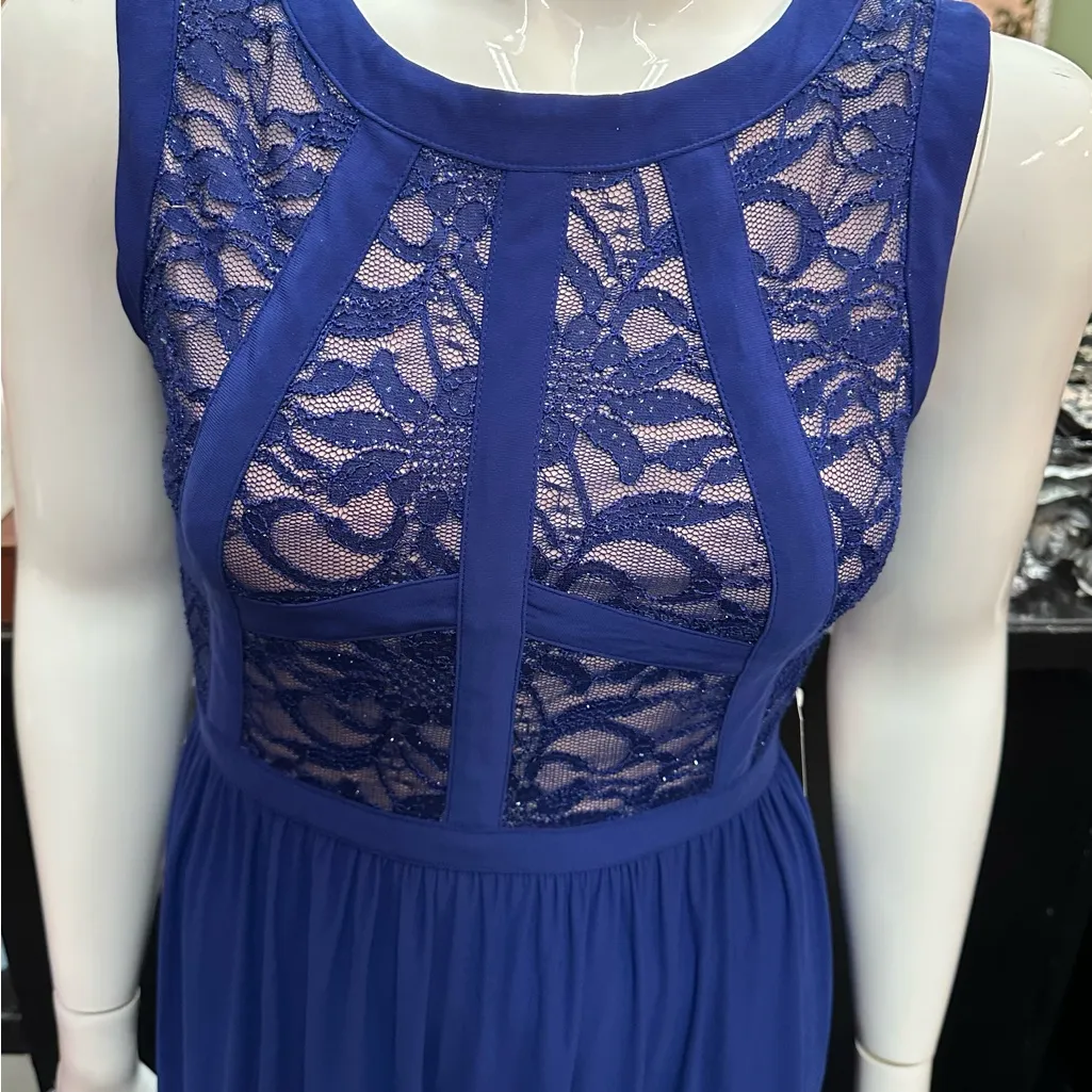 R&M Richards sz 12 blue long formal dress - Image 2