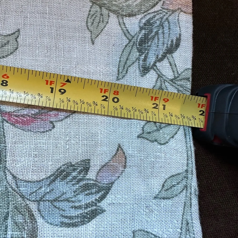 The Villager 80’S Cream Color Floral Print Skirt Set No Button Jacket SZ… Green Size L - Image 14