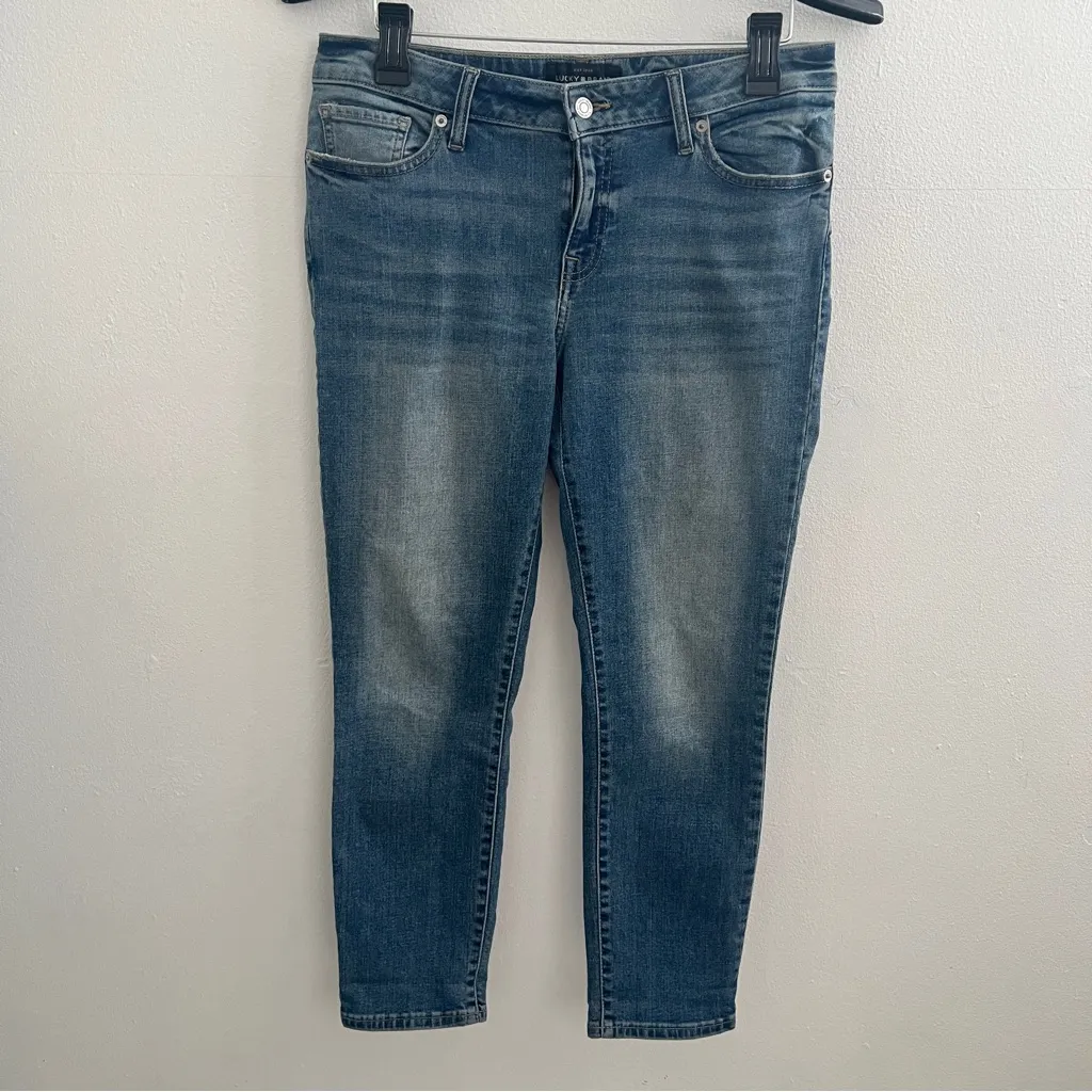 Lucky Brand Blue crop skinny Jeans 8/29 NWOT - Image 5