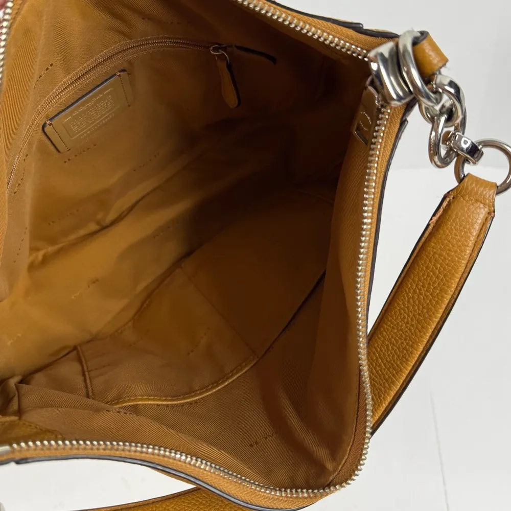 Coach Pebbled Leather Hobo Bag - Image 5