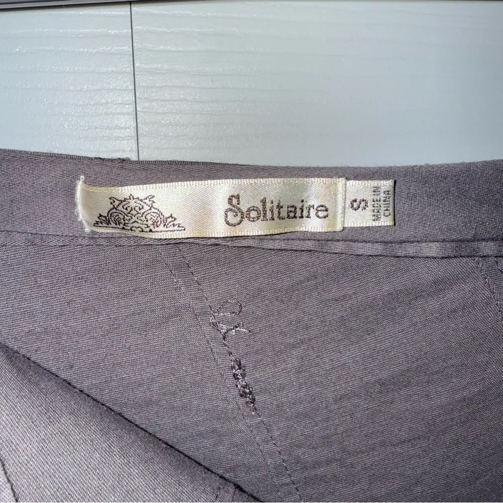 Solitaire Purple Midi A-Line Skirt for Casual Wear size small boho vintage vibes - Image 6