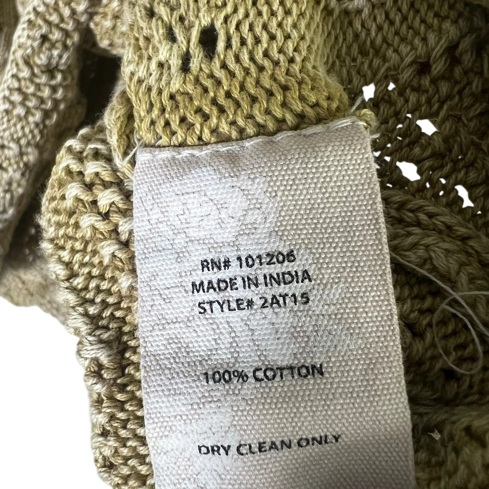 Soft Surroundings Textured Knit Sweater Pullover Gold Size L - Image 5