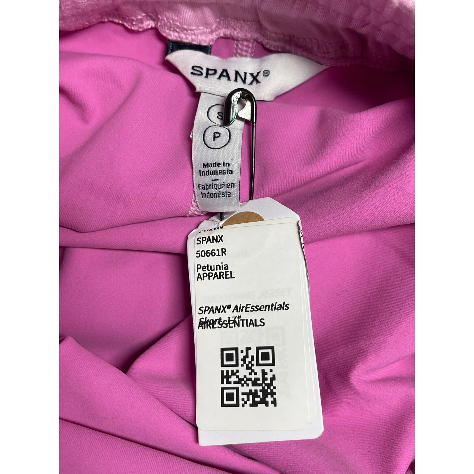 Spanx Air Essentials Pink Drawstring Mini Lounge Athletic A-Line Skort Skirt S - Image 3