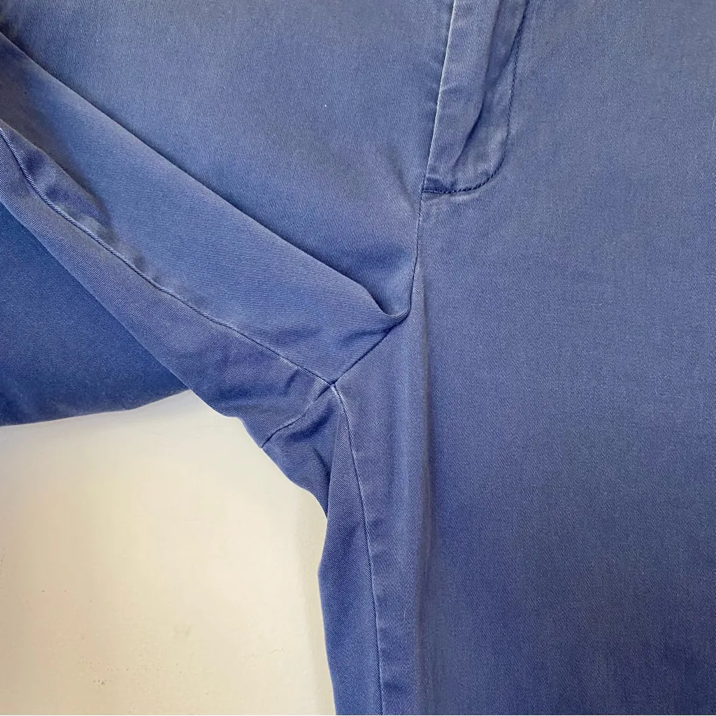 ALEX MILL Women’s Sloane Chino Pants Relaxed Straight Leg Washed Blue Sz 8 - Image 9