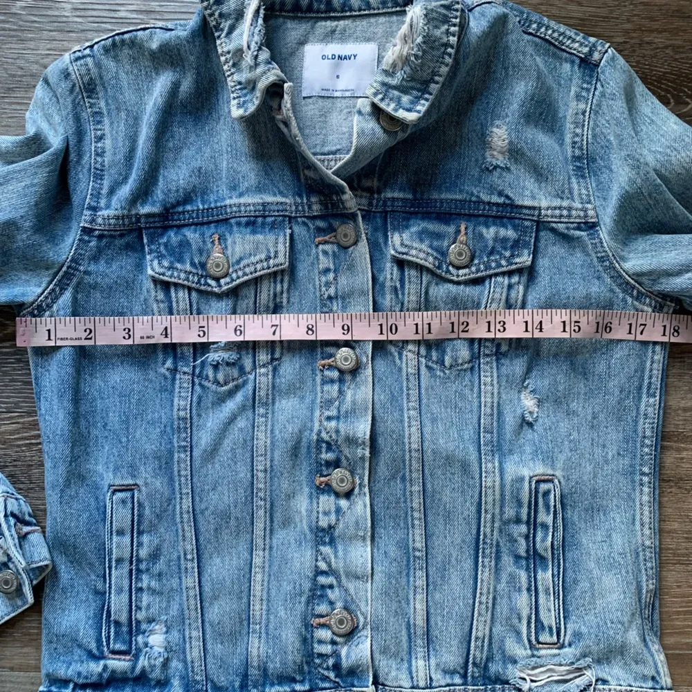 Old Navy  Light Blue Jean Jacket S - Image 4