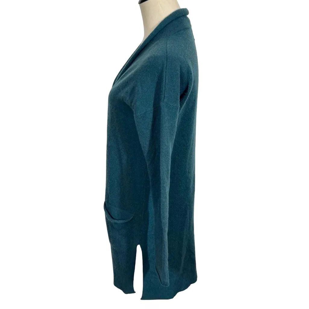 Cuyana Single-Origin 100% Cashmere Long Cardigan in Jade Green Sm/Md - Image 5