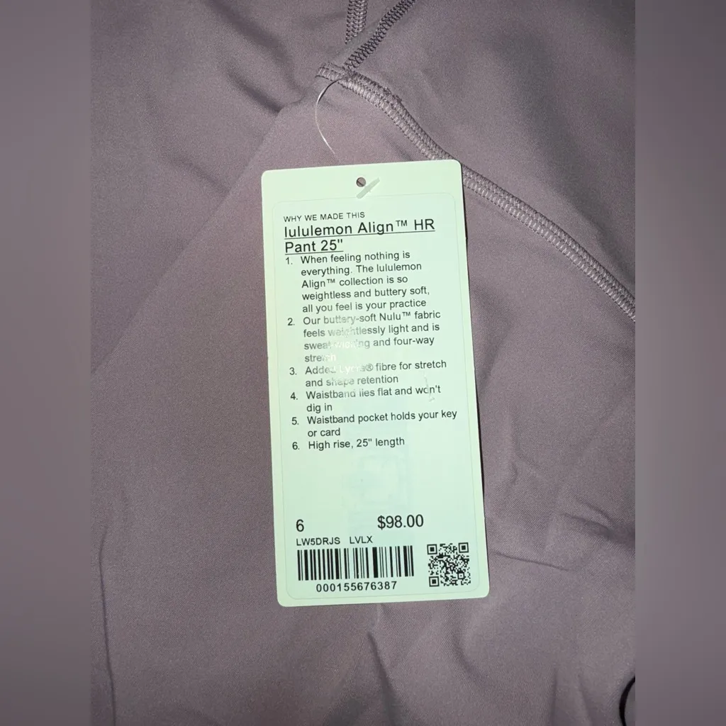 Lululemon  Align High-Rise Pant 25" - Lavender Lux - Image 9