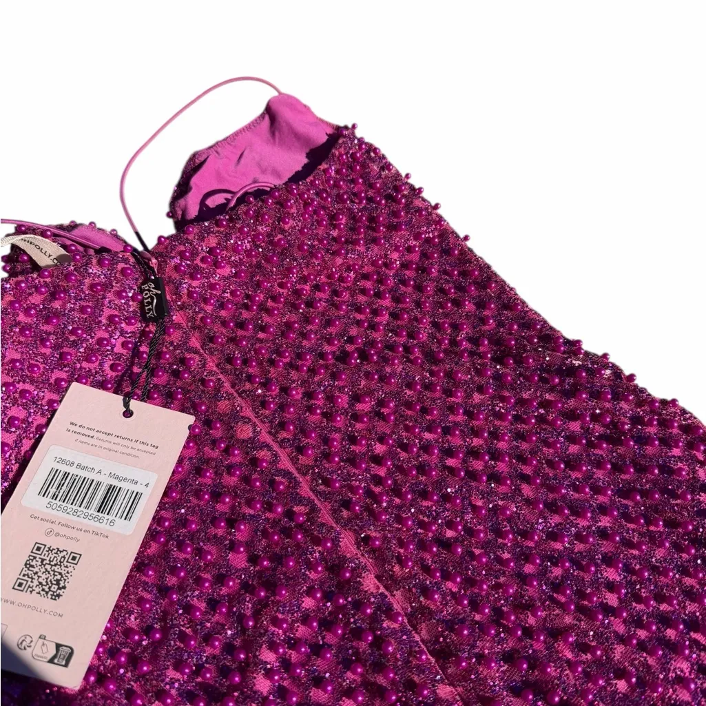Oh Polly Fuchsia Sequin Mini Dress - Image 9