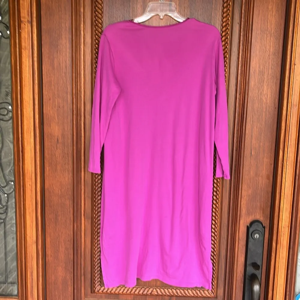 Vintage Land End XS Violet Cotton Gown - Image 6