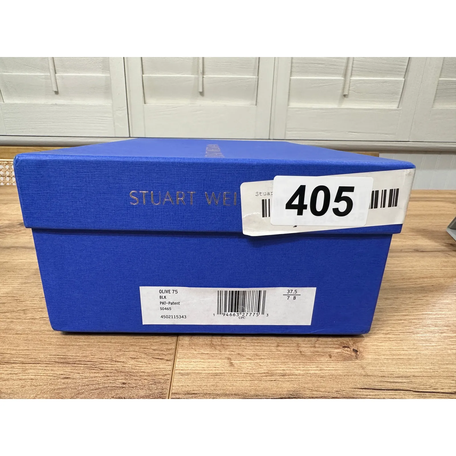 Stuart Weitzman Olive 75 Sandal Black Patent Leather Size 7 NIB Elegant Dressy - Image 13