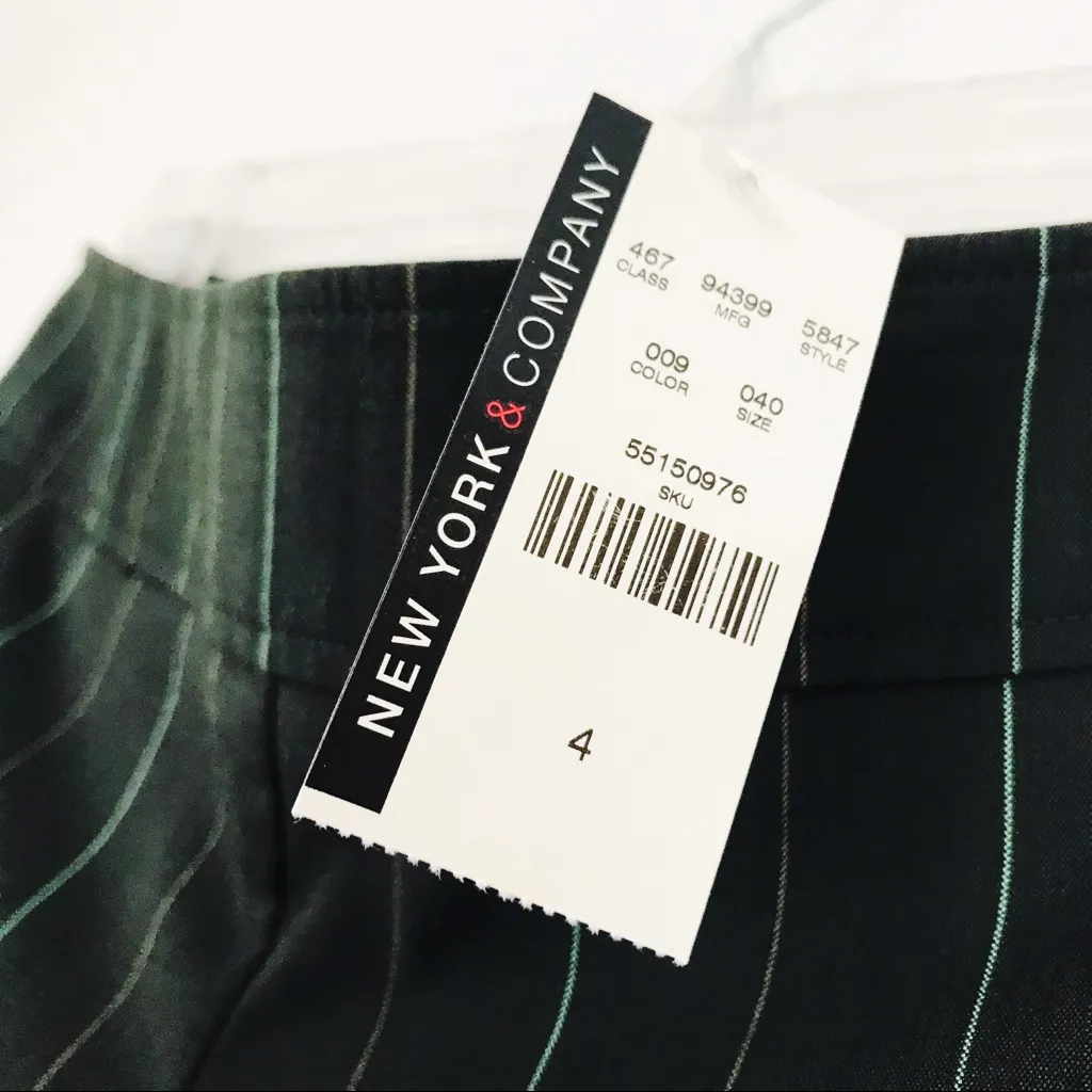 NWT Y2K NY & Co. City Stretch East Broadway Pant in Charcoal Gray | Size 4 - Image 6